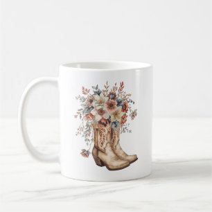 Mug Bottes florales de cowgirl
