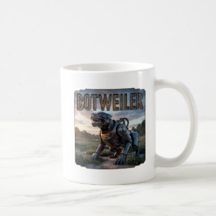 Mug Botweiler Photographique – Rottweiler Robot Drôle