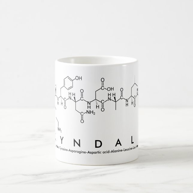Mug Bouche de nom de peptide Kyndall (Centre)
