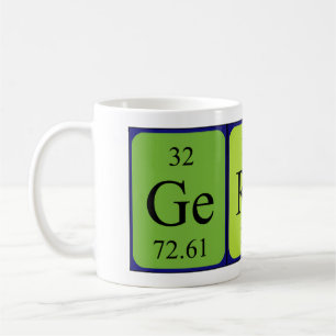 Mug Bouche de nom de table périodique de Gergö