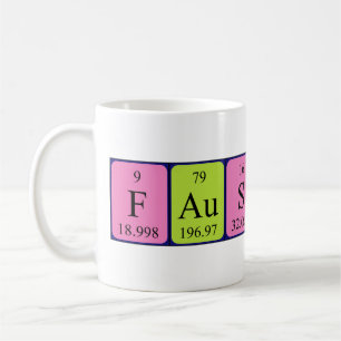 Mug Bouche de nom de table périodique Faustine