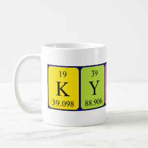 Mug Bouche de nom de table périodique Kyndal