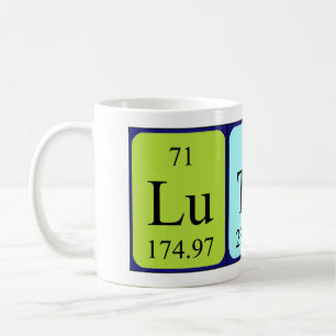 Mug Bouche de nom de table périodique Luther