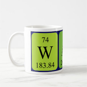 Mug Bouche de nom de table périodique Walt