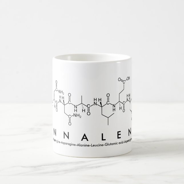 Mug Bouche de nom du peptide Annalena (Centre)