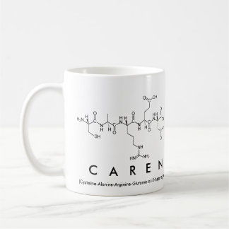 Mug Bouche de nom du peptide Caren