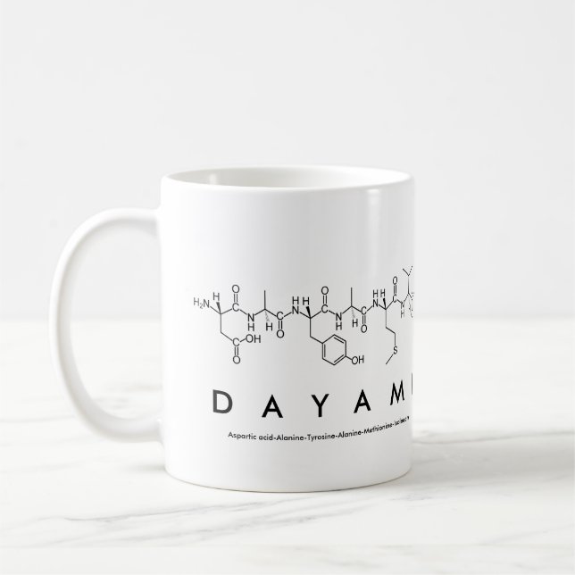 Mug Bouche de nom du peptide Dayami (Gauche)