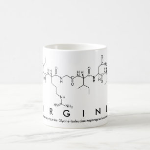 Mug Bouche de nom du peptide de Virginie