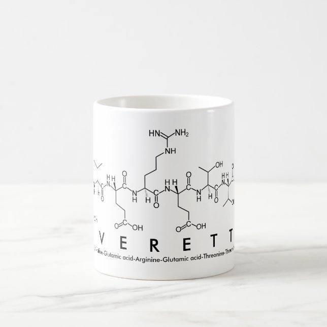 Mug Bouche de nom du peptide Everette (Centre)