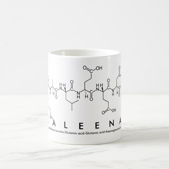 Mug Bouche de nom du peptide Kaleena (Centre)