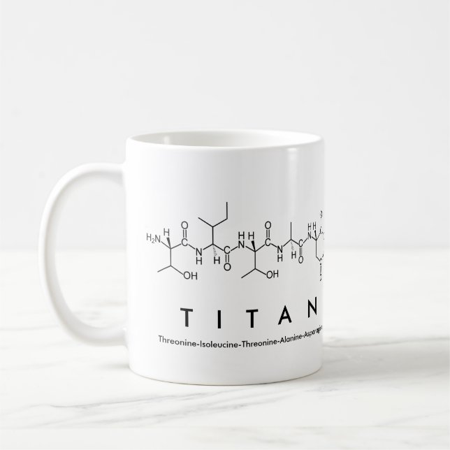 Mug Bouche de nom du peptide Titan (Gauche)
