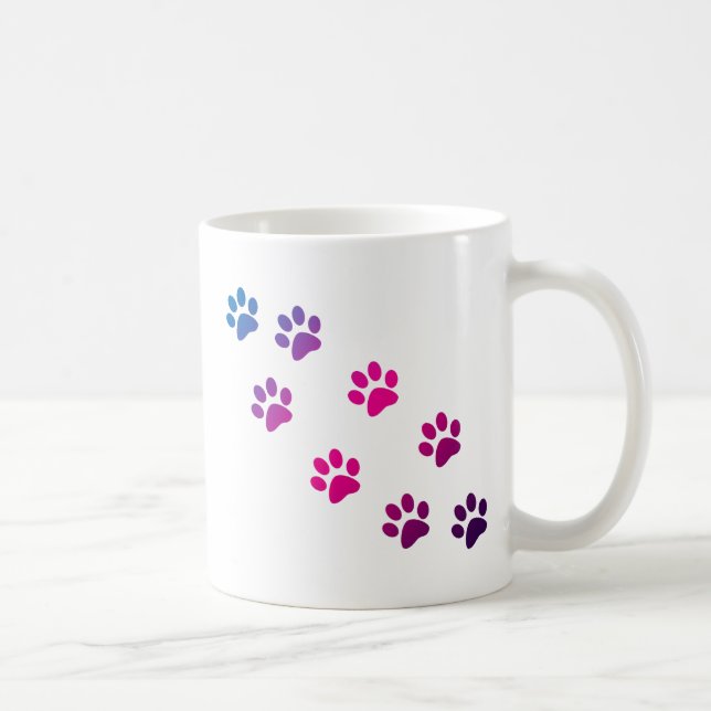 Mug Bouche de pattes de chat (Droite)