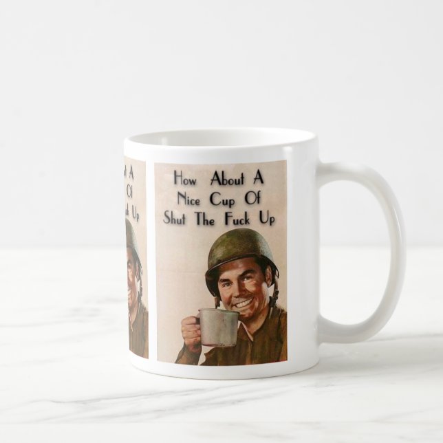 Mug Bouche fermée de yo (Droite)