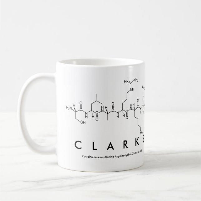 Mug Bouche nom du peptide Clarke (Gauche)