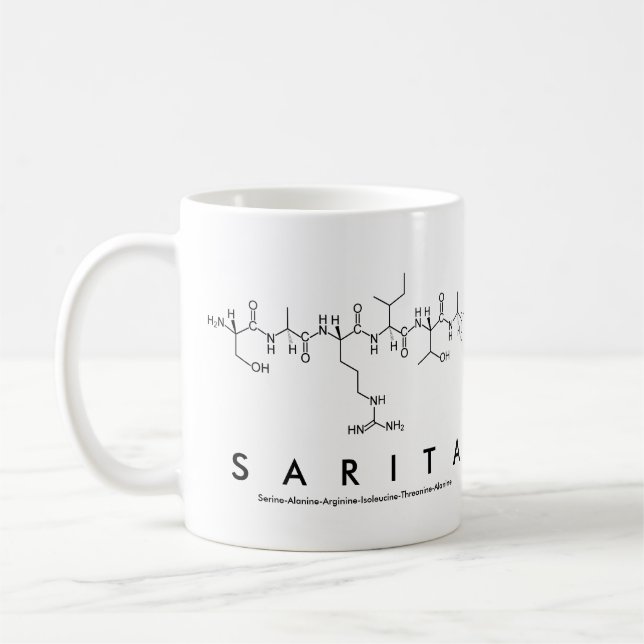 Mug Bouche nom du peptide Sarita (Gauche)