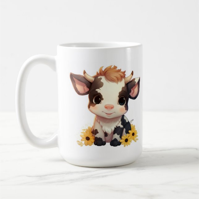 Mug Bouchon de café Daisy Calf 15oz (Gauche)