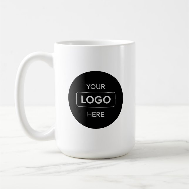 Mug Bouchon de café du logo de l'entreprise sur mesure (Gauche)