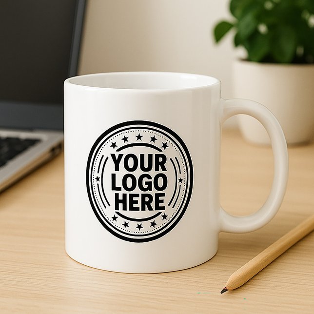 Mug Bouchon de café du logo personnalisé (Créateur téléchargé)