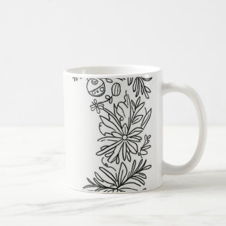 Mug Bouchon de décoration fleurie