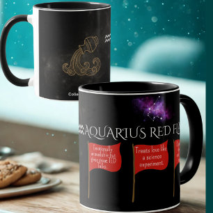 Mug Bouchon de drapeau rouge Aquarius   Drôle cadeau Z