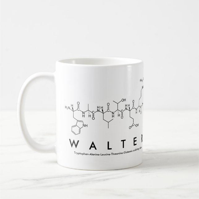 Mug Bouchon de nom du peptide Walter (Gauche)