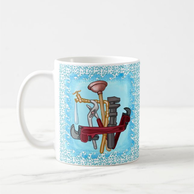 Mug Bouchon des outils de plomberie (Gauche)