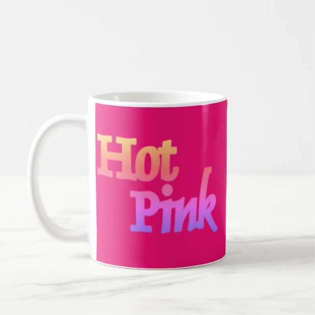 Mug Bouchon fuchsia rose chaud (Gauche)