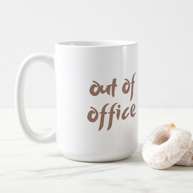 Mug Bouchon hors bureau (Avec donut)