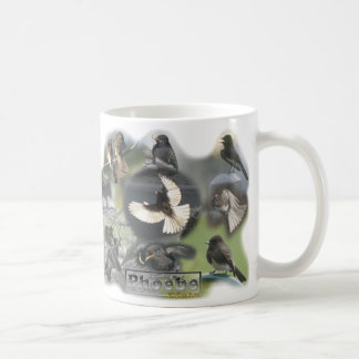 Mug Bouclage de collage de photo d'oiseaux de Phoebe