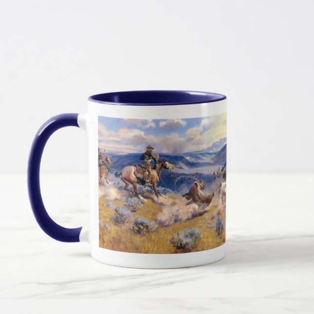 Mug Boucles de Charles M. Russell et Horses rapide (Gauche)