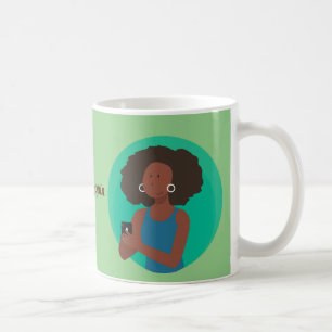 Mug Boucles de cheveux naturelles Afro