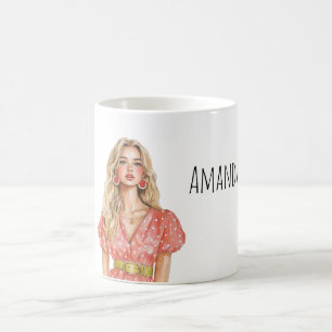 Mug Boucles d'oreilles en pastèque Femme Blond