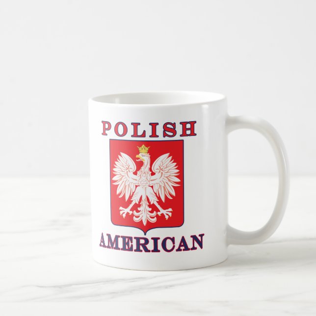 Mug Bouclier d'aigle américain polonais (Droite)