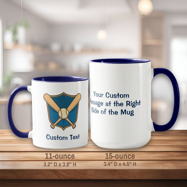 Mug Bouclier de baseball (Créateur téléchargé)