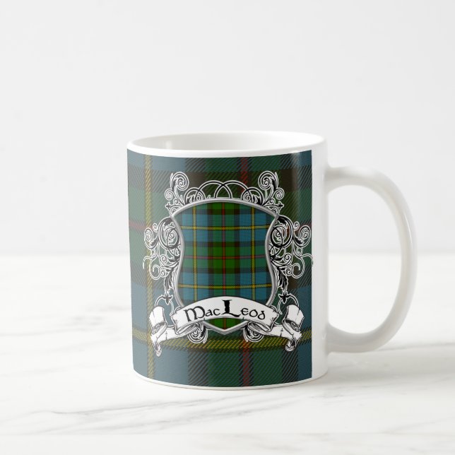 Mug Bouclier de tartan de MacLeod (Droite)