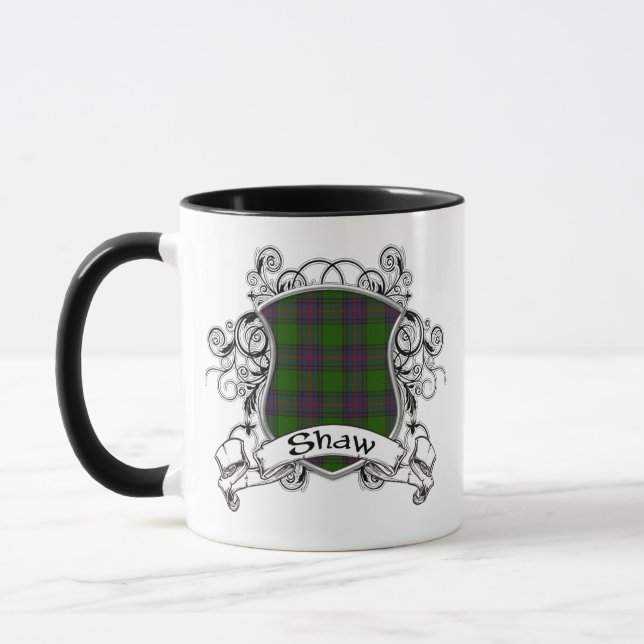 Mug Bouclier de tartan de Shaw (Gauche)