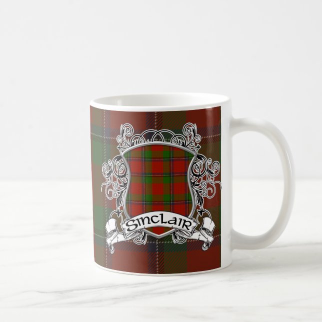 Mug Bouclier de tartan de Sinclair (Droite)