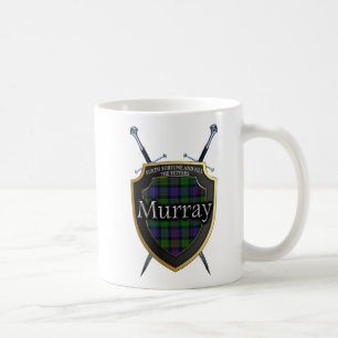Mug Bouclier et épées écossais de tartan de Murray de