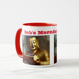 Mug Bouddha prend un selfie personnalisable personnali
