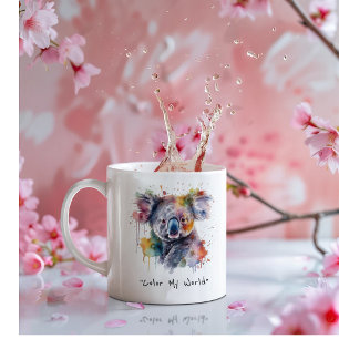 Mug Bouddles Koala en couleur, personnalisé