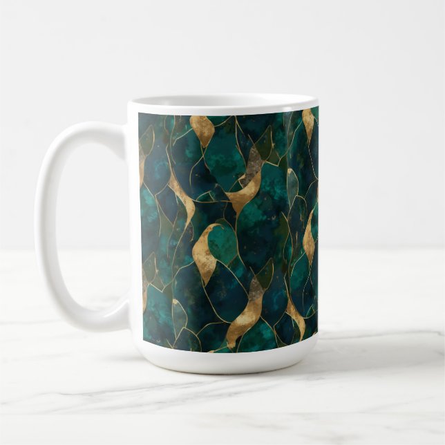 Mug Boue Abstraite géométrique luxueuse (Gauche)