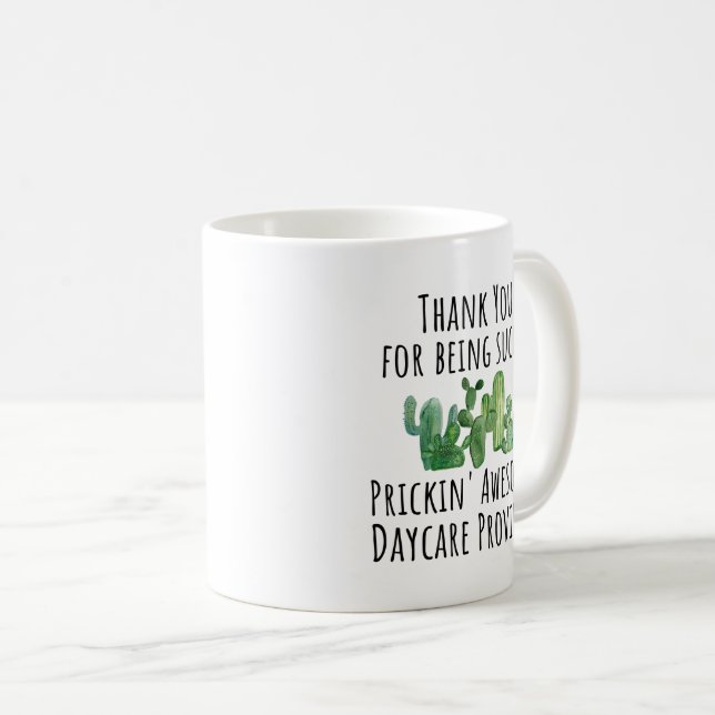 Mug Boue-cadeau Merci du fournisseur de garderies (Devant droit)