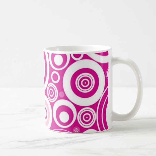 Mug Boue circulaire Abstraite (Droite)
