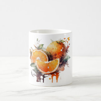 Mug Boue d'aquarelle d'agrumes
