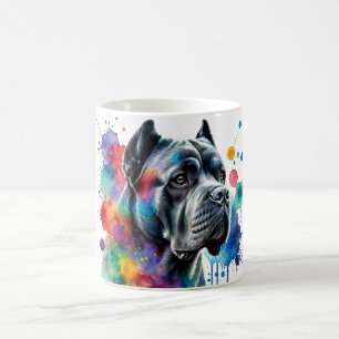 Mug Boue d'aquarelle Majestic Cane Corso