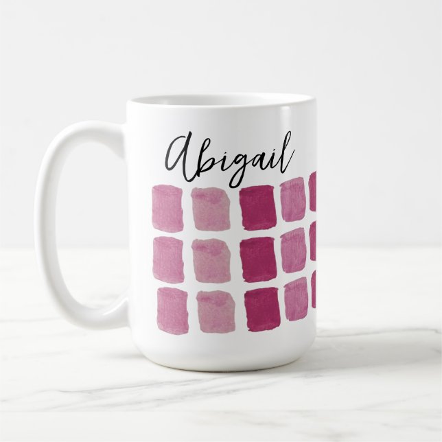 Mug Boue d'aquarelle personnalisée (Gauche)