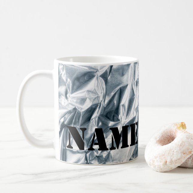 Mug Boue de café personnalisée en aluminium à huile mi (Avec donut)