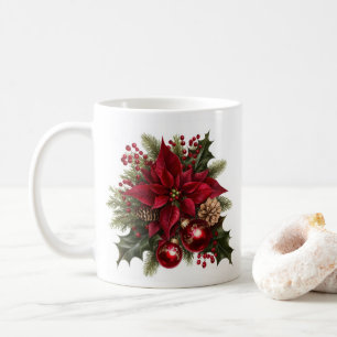 Mug Boue de café Poinsettia