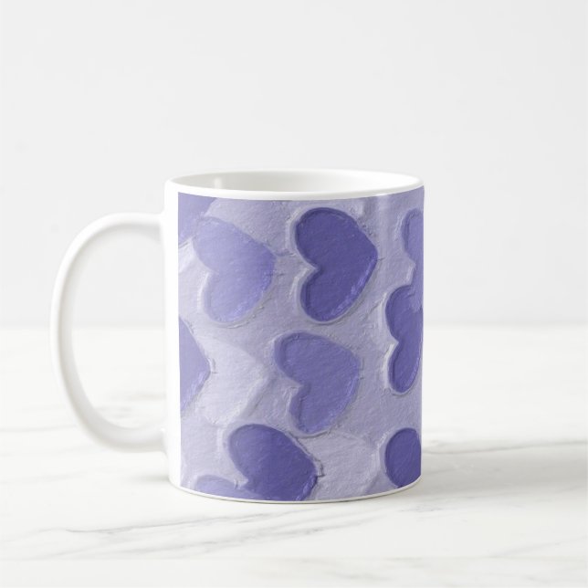Mug Boue de coeur pourpre (Gauche)