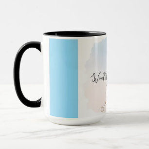 Mug Boue de constellation personnalisée en aquarelle z